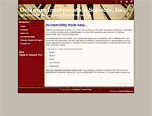 Tablet Screenshot of delaware-incorporation.com